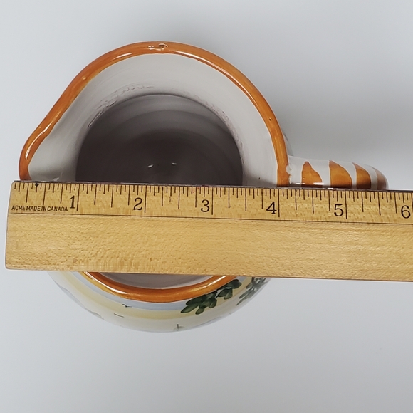 Italian Pottery Pitcher Handpainted Signed Made in Italy - Picture 10 of 10